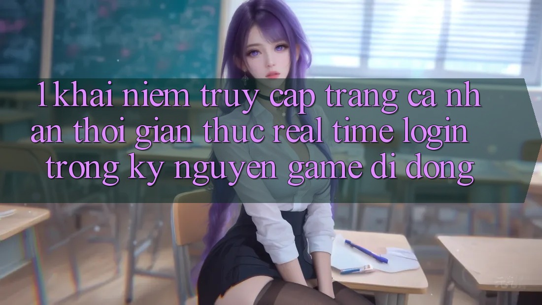 1. Khái Niệm Truy cập trang cá nhân Thời Gian Thực (Real-Time Login) Trong Kỷ Nguyên Game Di Động 1. Khái Niệm Truy cập trang cá nhân Thời Gian Thực (Real-Time Login) Trong Kỷ Nguyên Game Di Động