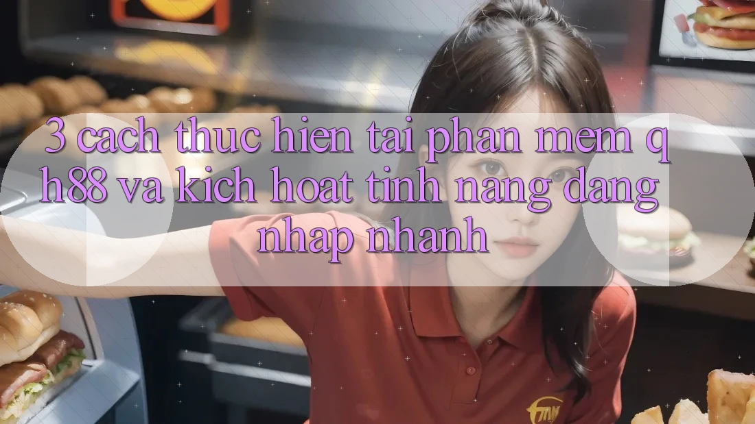 3. Cách thực hiện Tải Phần mềm QH88 Và Kích Hoạt Tính Năng Đăng Nhập Nhanh
