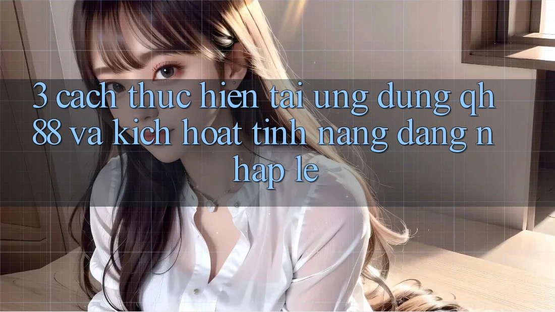 3. Cách thực hiện Tải Ứng dụng QH88 Và Kích Hoạt Tính Năng Đăng Nhập Lẹ