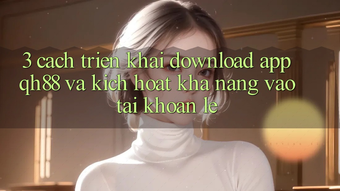 3. Cách triển khai Download App QH88 Và Kích Hoạt Khả năng Vào tài khoản Lẹ