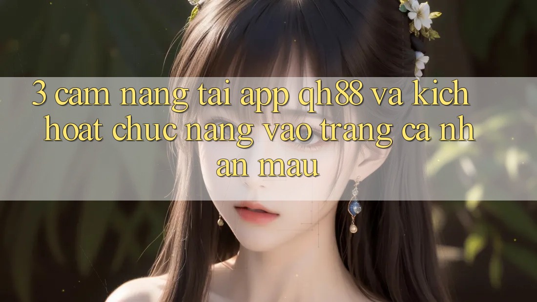 3. Cẩm nang Tải App QH88 Và Kích Hoạt Chức năng Vào trang cá nhân Mau