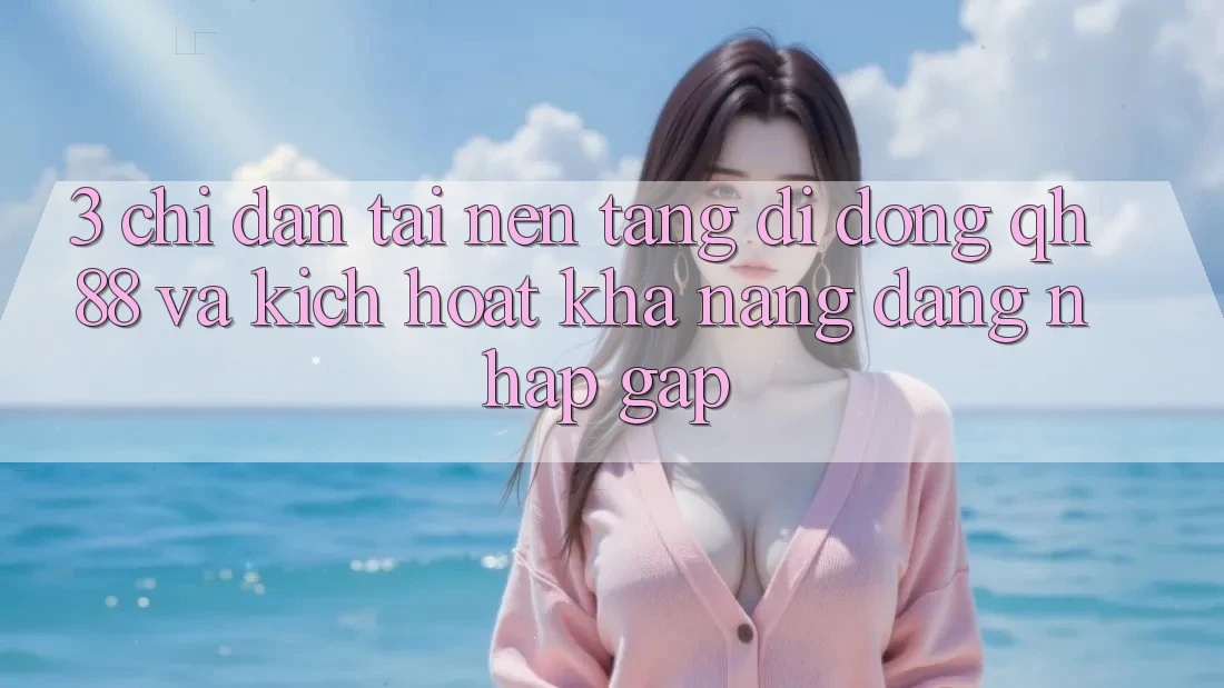 3. Chỉ dẫn Tải Nền tảng di động QH88 Và Kích Hoạt Khả năng Đăng Nhập Gấp 3. Chỉ dẫn Tải Nền tảng di động QH88 Và Kích Hoạt Khả năng Đăng Nhập Gấp