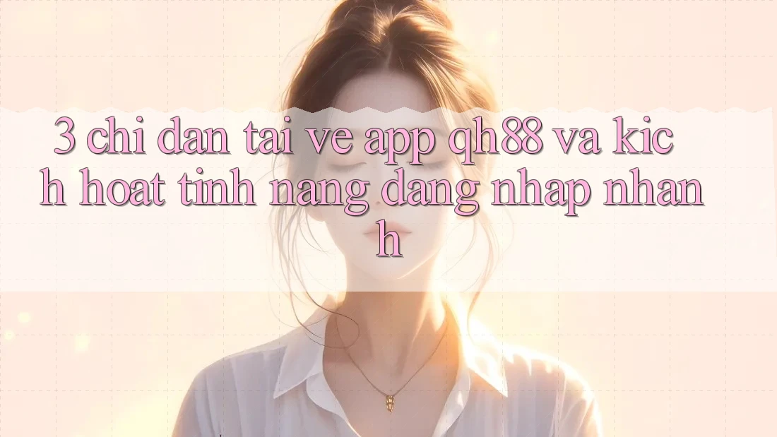 3. Chỉ dẫn Tải về App QH88 Và Kích Hoạt Tính Năng Đăng Nhập Nhanh