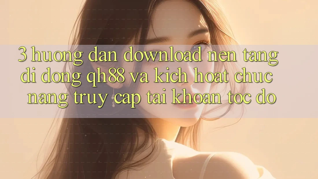 3. Hướng Dẫn Download Nền tảng di động QH88 Và Kích Hoạt Chức năng Truy cập tài khoản Tốc độ