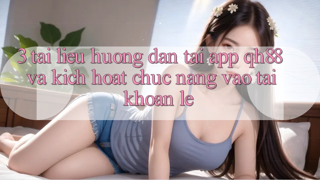 3. Tài liệu hướng dẫn Tải App QH88 Và Kích Hoạt Chức năng Vào tài khoản Lẹ 3. Tài liệu hướng dẫn Tải App QH88 Và Kích Hoạt Chức năng Vào tài khoản Lẹ