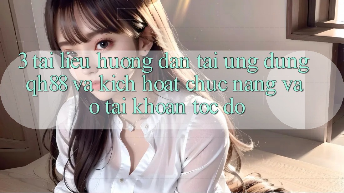 3. Tài liệu hướng dẫn Tải Ứng dụng QH88 Và Kích Hoạt Chức năng Vào tài khoản Tốc độ