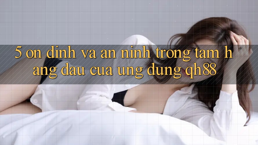 5. Ổn định Và An ninh: Trọng Tâm Hàng Đầu Của Ứng dụng QH88