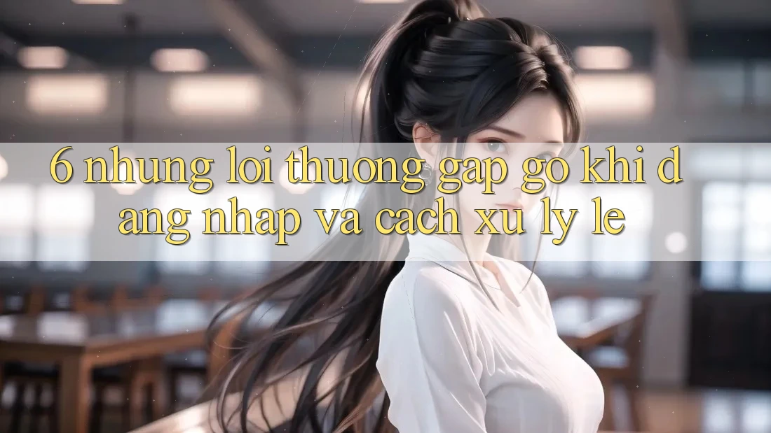 6. Những Lỗi Thường Gặp gỡ Khi Đăng Nhập Và Cách Xử Lý Lẹ