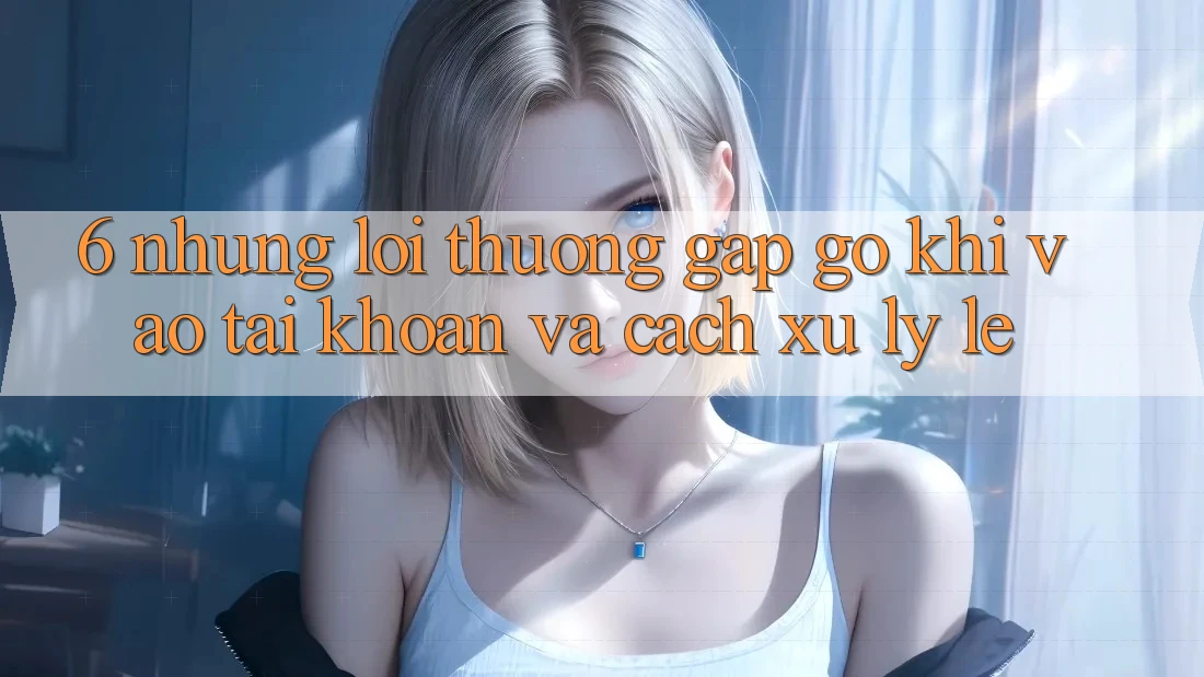 6. Những Lỗi Thường Gặp gỡ Khi Vào tài khoản Và Cách Xử Lý Lẹ
