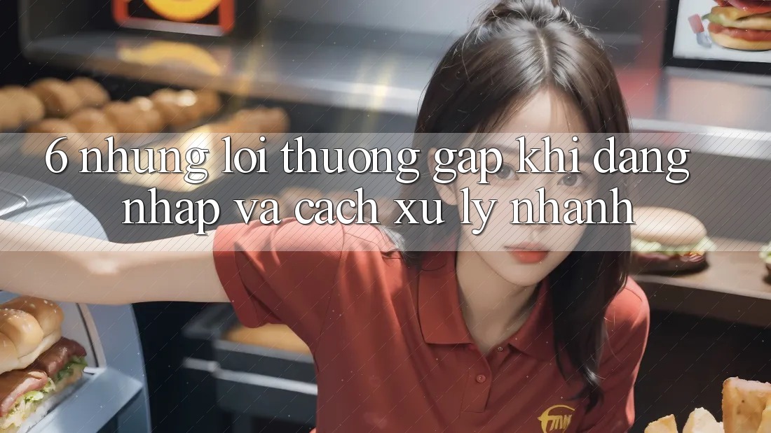 6. Những Lỗi Thường Gặp Khi Đăng Nhập Và Cách Xử Lý Nhanh