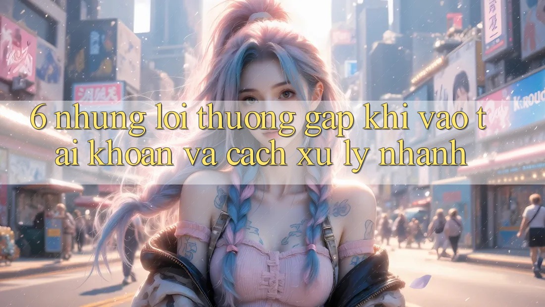 6. Những Lỗi Thường Gặp Khi Vào tài khoản Và Cách Xử Lý Nhanh