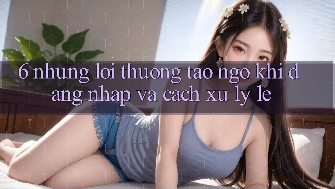 6. Những Lỗi Thường Tao ngộ Khi Đăng Nhập Và Cách Xử Lý Lẹ