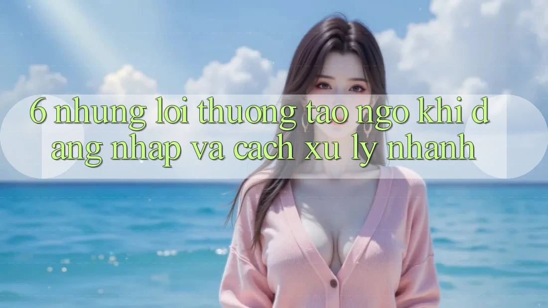 6. Những Lỗi Thường Tao ngộ Khi Đăng Nhập Và Cách Xử Lý Nhanh 6. Những Lỗi Thường Tao ngộ Khi Đăng Nhập Và Cách Xử Lý Nhanh