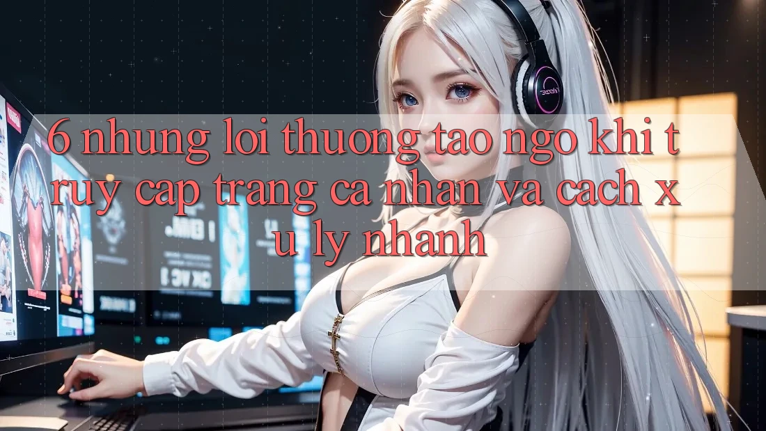 6. Những Lỗi Thường Tao ngộ Khi Truy cập trang cá nhân Và Cách Xử Lý Nhanh