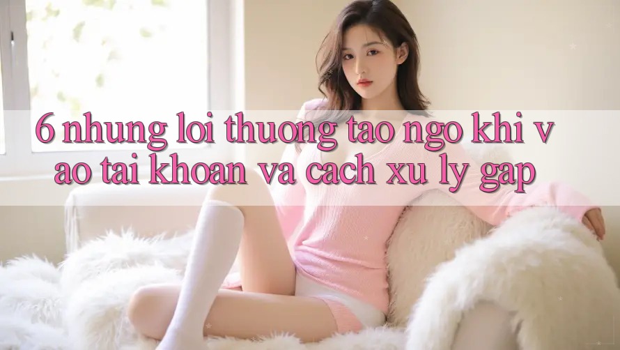 6. Những Lỗi Thường Tao ngộ Khi Vào tài khoản Và Cách Xử Lý Gấp