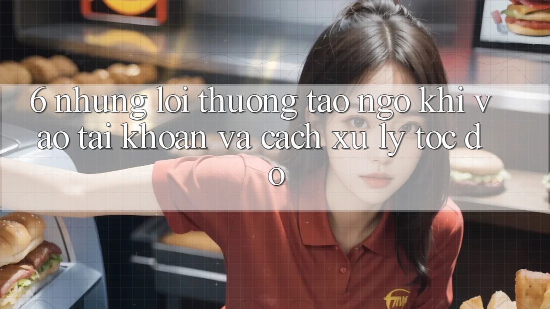 6. Những Lỗi Thường Tao ngộ Khi Vào tài khoản Và Cách Xử Lý Tốc độ