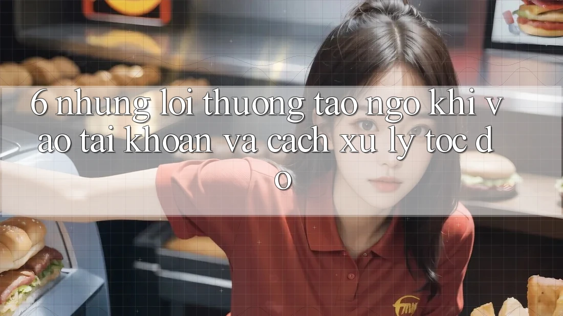 6. Những Lỗi Thường Tao ngộ Khi Vào tài khoản Và Cách Xử Lý Tốc độ