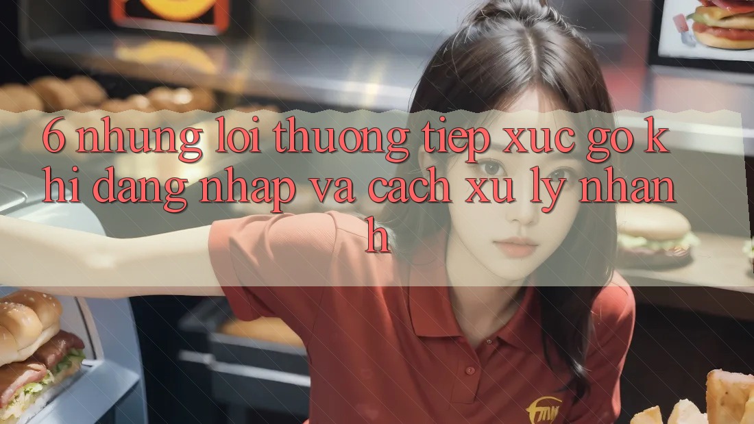 6. Những Lỗi Thường Tiếp xúc gỡ Khi Đăng Nhập Và Cách Xử Lý Nhanh