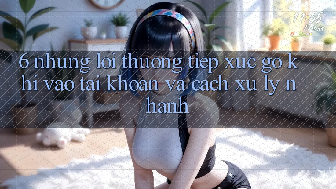 6. Những Lỗi Thường Tiếp xúc gỡ Khi Vào tài khoản Và Cách Xử Lý Nhanh
