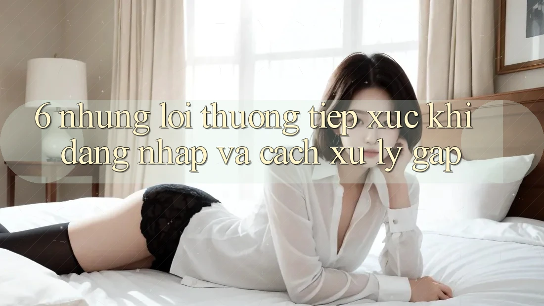 6. Những Lỗi Thường Tiếp xúc Khi Đăng Nhập Và Cách Xử Lý Gấp