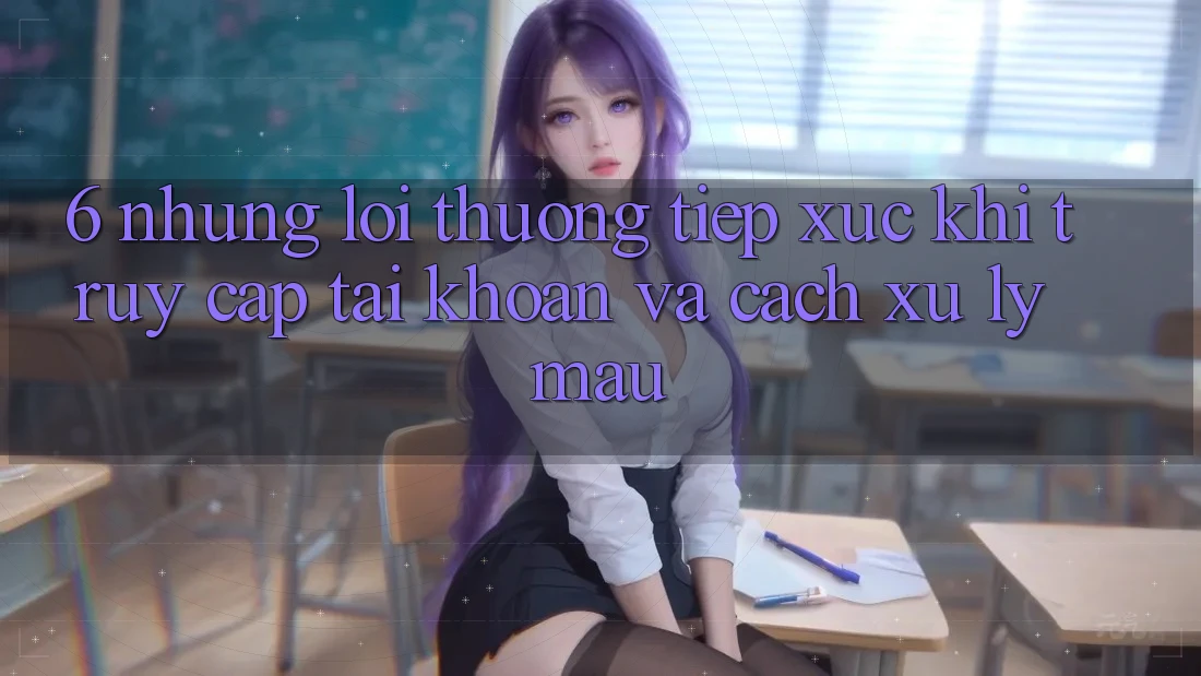 6. Những Lỗi Thường Tiếp xúc Khi Truy cập tài khoản Và Cách Xử Lý Mau