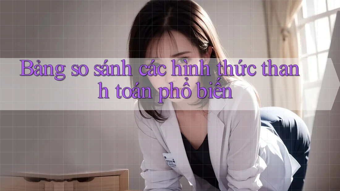 Bảng so sánh các hình thức thanh toán phổ biến