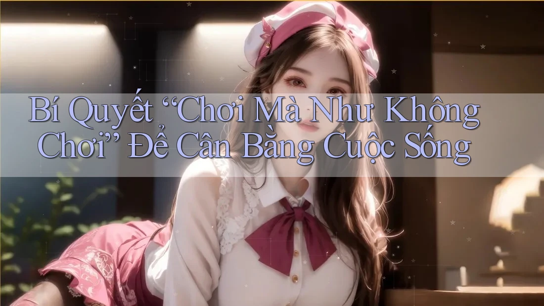 Bí Quyết “Chơi Mà Như Không Chơi” Để Cân Bằng Cuộc Sống