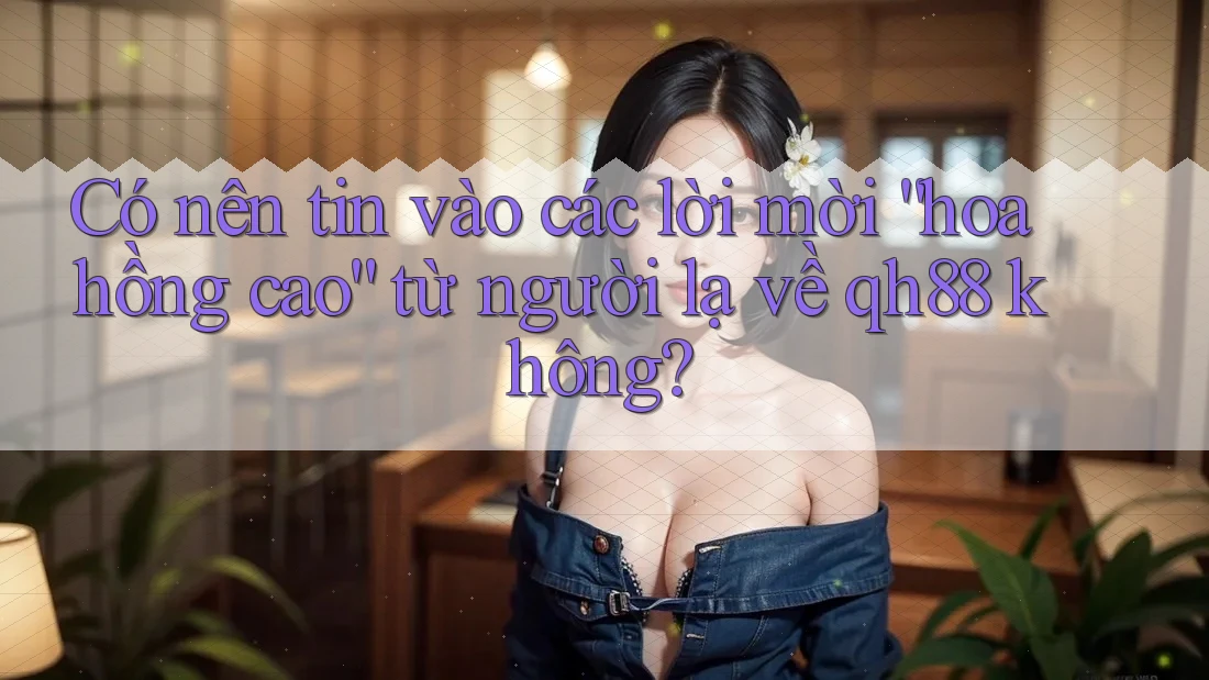 Có nên tin vào các lời mời “hoa hồng cao” từ người lạ về qh88 không? Có nên tin vào các lời mời “hoa hồng cao” từ người lạ về qh88 không?