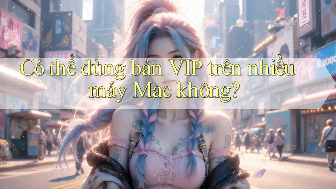 Có thể dùng bản VIP trên nhiều máy Mac không?