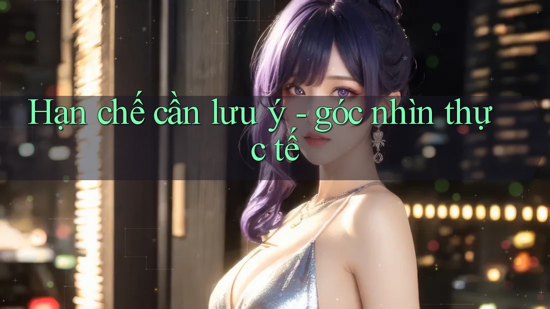 Hạn chế cần lưu ý: góc nhìn thực tế