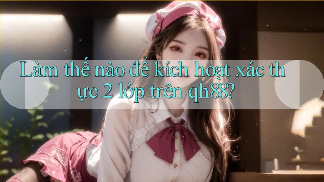 Làm thế nào để kích hoạt xác thực 2 lớp trên qh88? Làm thế nào để kích hoạt xác thực 2 lớp trên qh88?