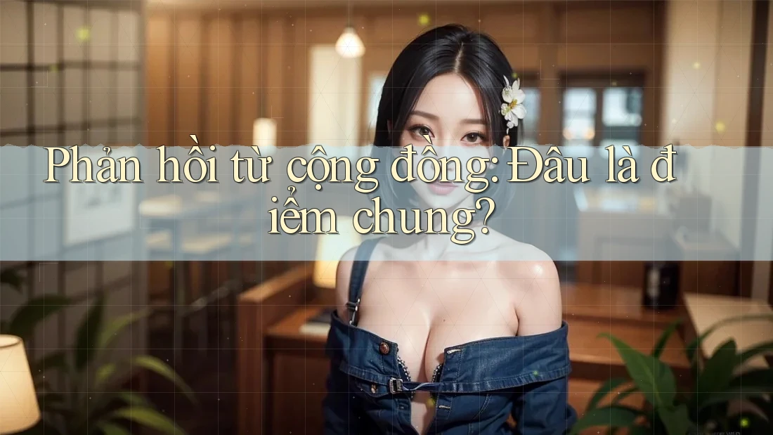 Phản hồi từ cộng đồng: đâu là điểm chung