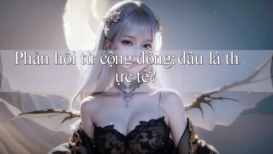 Phản hồi từ cộng đồng: đâu là thực tế?