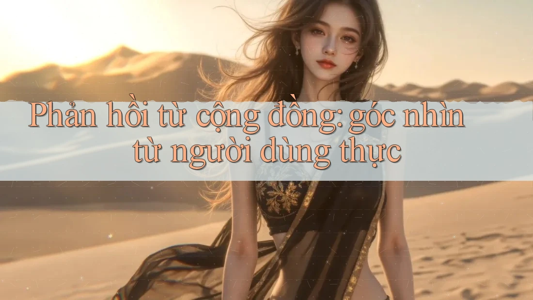 Phản hồi từ cộng đồng: góc nhìn từ người dùng thực Phản hồi từ cộng đồng: góc nhìn từ người dùng thực