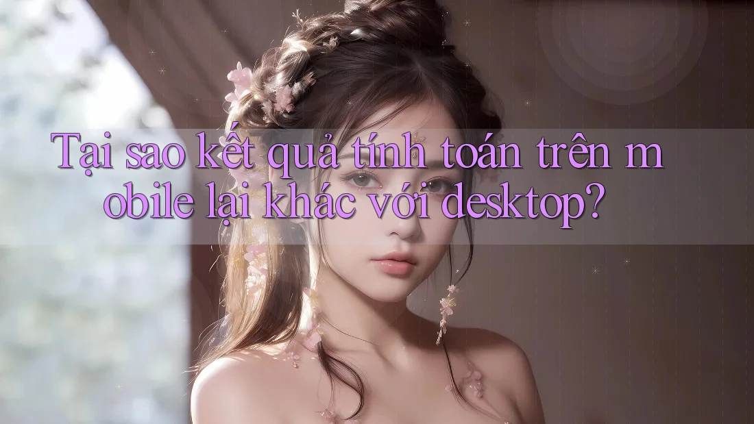 Tại sao kết quả tính toán trên mobile lại khác với desktop? Tại sao kết quả tính toán trên mobile lại khác với desktop?